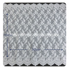 China Gescherpte Bloemenchantilly gratineerde Kant, BV/ZIJN Bruids Kleding 150 x 300 cm leverancier
