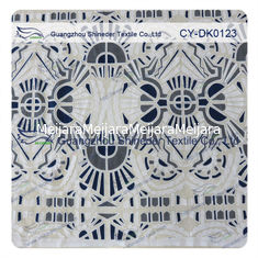 China Witte en Zwarte Grote Geometrische van het Katoenen Stof Polyesterkant, 1.45 - 1.5m leverancier