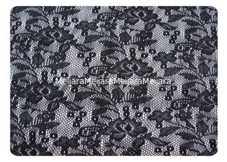 China De zwarte 100% Stof van het Polyesterkant voor Nachthemden, Lingerie CY-CT8562 leverancier