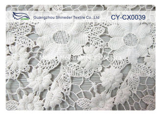 China 100% de Nylon Stof van het Jacquardkant met Witte/Groene/Blauwe Kleur CY-CX0039 leverancier