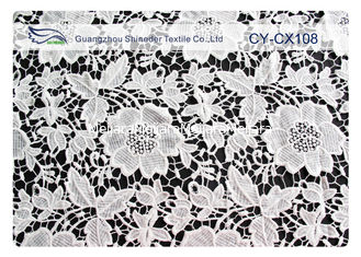 China Nylon Katoen Geborduurde Kantstof met 120cm Breedte CY-CX108 leverancier