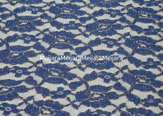 China Milieuvriendelijke Metaal Katoenen van de Kantstof Blauwe, Nylon Kantstof CY-LW0791 leverancier