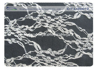 China 150cm Breedte Katoenen Nylon Gegratineerde Kantstof voor Huwelijkskleding CY-LW0012 leverancier