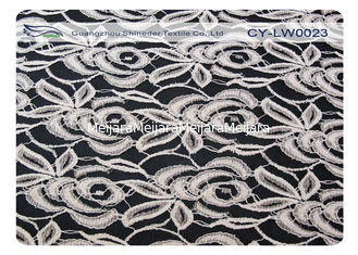 China Elastische Katoenen Nylon Kantstof voor Underdress 30% Nylon + 70% Katoen CY-LW0023 leverancier