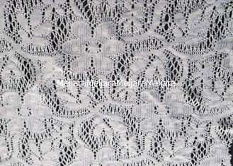 China De witte Bloemenstof van het Polyesterkant voor Huwelijkskleding, Lingerie CY-CT0001 leverancier
