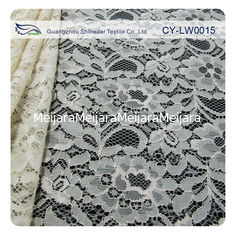 China De nylon Stof van het Viscose Geribde Kant voor Kleding 145CM - 150 cm-Breedte CY-LW0015 leverancier