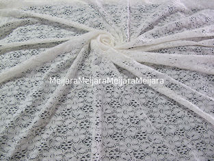 China Ivoor Bloemen Katoenen Nylon Kantstof met het AZO Vrije Verven voor Dame Dress CY-DK0029 leverancier