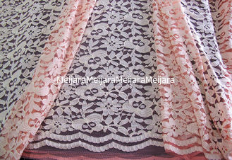 China De milieuvriendelijke van het Katoenen Nylon Stof Roze 145CM Kantnetwerk - 150CM-Breedte CY-DK0025 leverancier