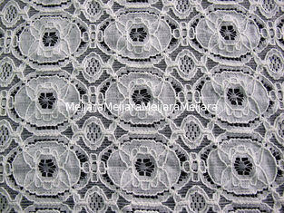 China Krimpen-bestand Katoenen Nylon Kantstof, Geometrische Bloemstof CY-LW0154 leverancier