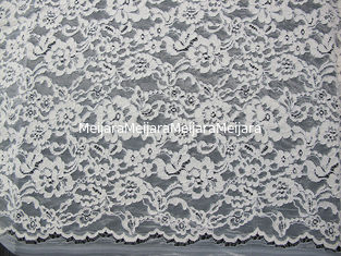 China Wit Bruids Geribd Kantstof Gebreid Katoenen Nylon Rayonkant voor Kleding leverancier