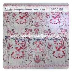 China De bloemen omhulden met de Stof van het de Doorsmeltingskant van wijnstokpolyester&amp;cotton voor kleding/dameskledingstuk leverancier