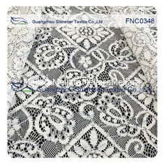 China 150CM van het Katoenen Nylon de Stoffen Ruitvormig Bloemen Zwart Koord Polyesterkant leverancier