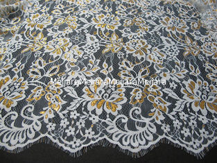 China Het gouden Metaal Nylon Wimperkant In orde maken voor de Breedte van de Kledingsmanier 140CM leverancier
