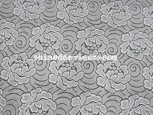 China Eenvoudige/Elegante Katoenen van het Bloempatroon Nylon Kantstof voor Manierbrij syd-0171 leverancier