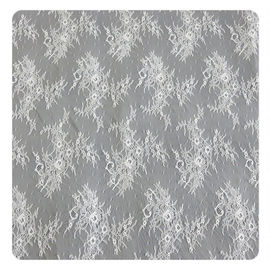 Eco vriendschappelijke Vervende Stof, Nylon Kant van Flora het Bruids Chantilly met Nylon Materiaal leverancier