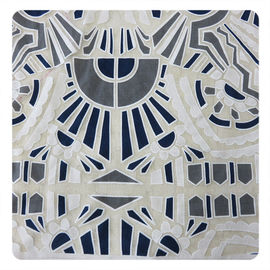 Witte en Zwarte Grote Geometrische van het Katoenen Stof Polyesterkant, 1.45 - 1.5m leverancier