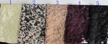 De in water oplosbare Geborstelde Stof van Spandex van het Kantrayon Nylon voor Stoffering CY-LQ0028 leverancier