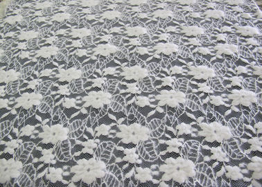 De wasbare Geborstelde Bloemenstof van de Kantrek/de Nylon Katoenen Stof CY-LQ0043 van Spandex leverancier