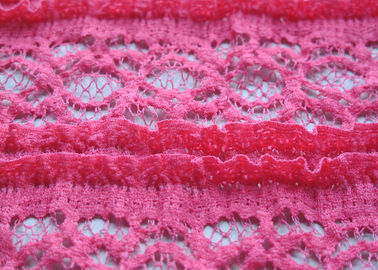 De gevoelige Roze Gehaakte Rek van de Kantstof in krimpen-Bestand Dameskledingstuk, leverancier