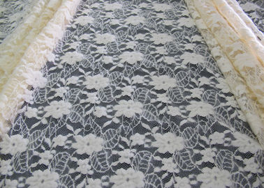 De wasbare Geborstelde Bloemenstof van de Kantrek/de Nylon Katoenen Stof CY-LQ0043 van Spandex leverancier