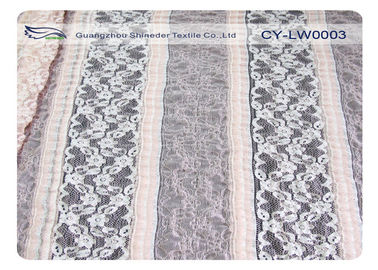 De nieuwe Stof van het Kant Nylon Spandex van Tulle Stretchable, 130cm Breedte CY-LW0003 leverancier