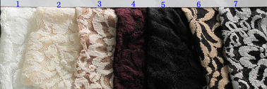 Nylon Elastische het Kantstof van de douanebloem voor Stofferingsoem/ODM CY-LW0790 leverancier