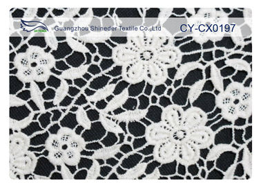 Milieuvriendelijke Geborduurde Kantstof voor Huwelijkskleding CY-CX0197 leverancier