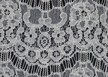 De Stoffen In water oplosbare, Elastische Nylon Katoenen van het wimper Geribde Kant Stof CY-LW0716 leverancier