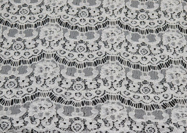 De Stoffen In water oplosbare, Elastische Nylon Katoenen van het wimper Geribde Kant Stof CY-LW0716 leverancier