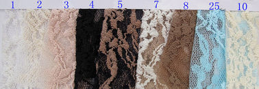 De duurzame Gegratineerde van het Katoenen Nylon Stof Kantnetwerk, de Stof CY-LW0012 van het Ondergoedkant leverancier