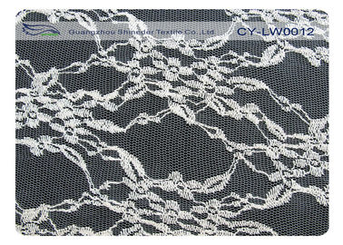 150cm Breedte Katoenen Nylon Gegratineerde Kantstof voor Huwelijkskleding CY-LW0012 leverancier