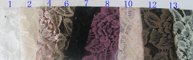 Zwarte Bloem Katoenen Nylon Kantstof, 65% Nylon + 35% Katoen CY-LW0016 leverancier