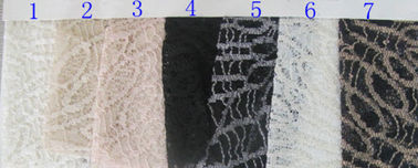 Aangepast Jacquard van de Katoenen Nylon krimpen-Bestand SGS Kantstof Ce CY-LW0105 leverancier