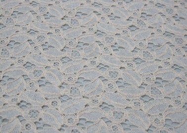Ivoor Katoenen Nylon Kant Antistatische Stof voor Kledingsoem/ODM CY-LW0707 leverancier