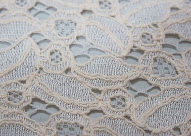 Ivoor Katoenen Nylon Kant Antistatische Stof voor Kledingsoem/ODM CY-LW0707 leverancier