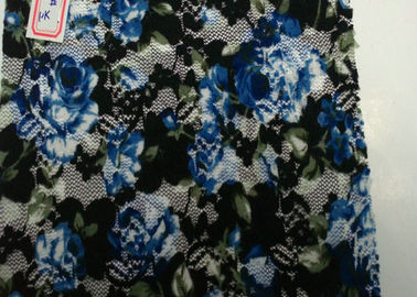 De Digitale Gedrukte Stof van de bloemvorm thuis, Spandex en Nylon Inhoud leverancier
