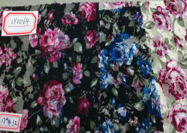 De Digitale Gedrukte Stof van de bloemvorm thuis, Spandex en Nylon Inhoud leverancier