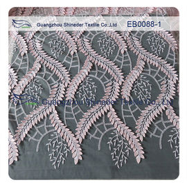 130CM het Breedte Geborduurde Nylon 30% Katoen van de Kantstof 70% voor Huwelijkskleding leverancier