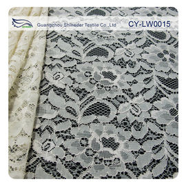 De nylon Stof van het Viscose Geribde Kant voor Kleding 145CM - 150 cm-Breedte CY-LW0015 leverancier