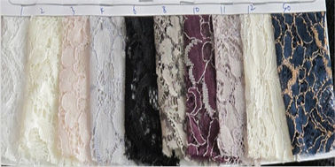 De nylon Stof van het Viscose Geribde Kant voor Kleding 145CM - 150 cm-Breedte CY-LW0015 leverancier