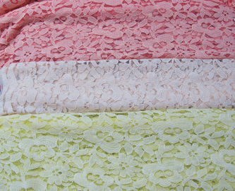 De milieuvriendelijke van het Katoenen Nylon Stof Roze 145CM Kantnetwerk - 150CM-Breedte CY-DK0025 leverancier