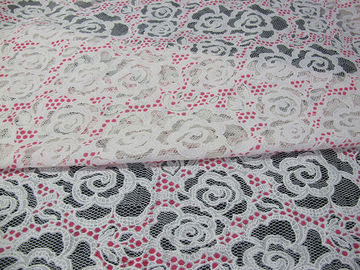De witte van het Katoenen Stof Polyesterkant nam Druk voor Lingerie/Bustehouder toe (CY-DK0033) leverancier