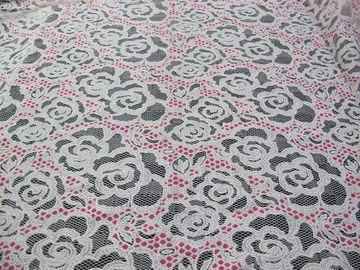 De witte van het Katoenen Stof Polyesterkant nam Druk voor Lingerie/Bustehouder toe (CY-DK0033) leverancier