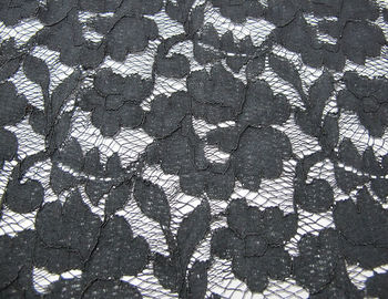 Grijze Elastische de Viscose Nylon Katoenen van het Koordkant Materiële/Bloemenstof CY-DK0011 leverancier