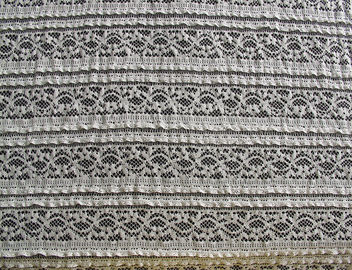 De milieuvriendelijke Katoenen van het Rekkant Stof van Spandex, Beige Elastische Kantversiering CY-LW0220 leverancier