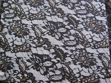 Metaal Nylon Stof van het Eco de Vriendschappelijke Kant voor Kleding Zwarte CY-LW0219 leverancier