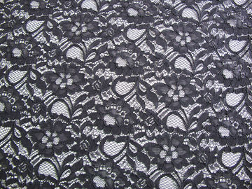 Stof van het guipure de Geribde Kant, krimpen-Bestand Polyester Nylon Stof CY-LW0633 leverancier