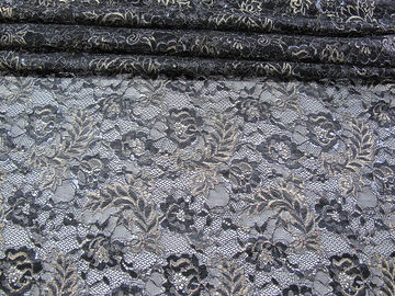 Uitstekende Metaal Bloemen het Kantstof syd-0002 van Tulle van de Kantstof Blauwe, Nylon leverancier