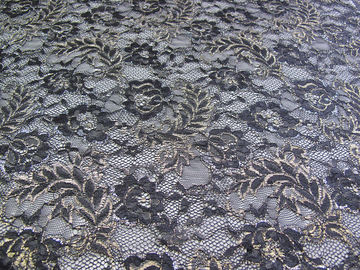 Uitstekende Metaal Bloemen het Kantstof syd-0002 van Tulle van de Kantstof Blauwe, Nylon leverancier