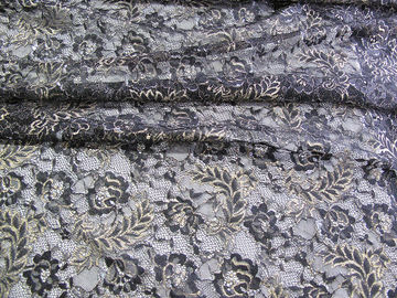 Uitstekende Metaal Bloemen het Kantstof syd-0002 van Tulle van de Kantstof Blauwe, Nylon leverancier